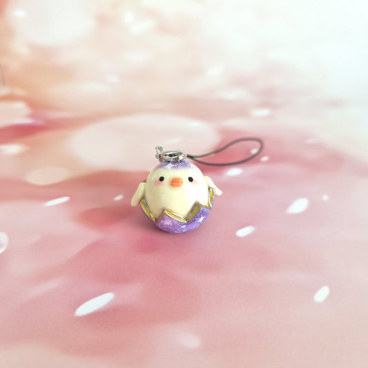Space Chick: Clay Keychain, Charm, Handmade Clay Craft and Resin Charm