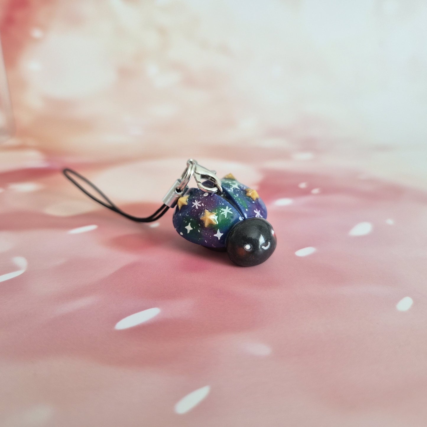 Ladybug: Clay Keychain, Charm, Handmade Clay Craft and Resin Charm