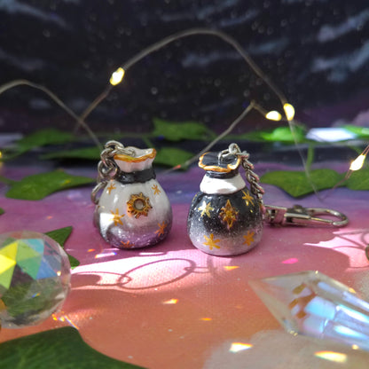 Magic Pouches: Clay Bag Keychain, Handmade Clay Craft and Resin Charm