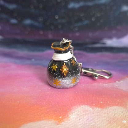 Magic Pouches: Clay Bag Keychain, Handmade Clay Craft and Resin Charm