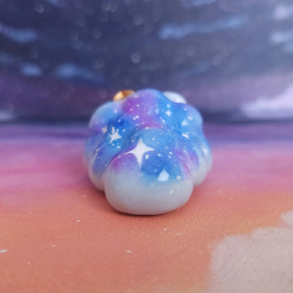 Clay Sheep Desk Friend, Handmade Clay Craft and Resin Charm Back